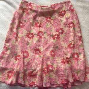 size large dress barn floral skirt